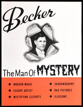 Becker, the Man of Mystery Advert (1940s)