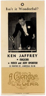 Ken Jaffrey 1952 Calendar