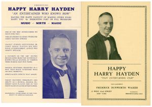 Happy Harry Hayden Brochure