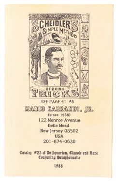 Mario Carrandi Catalog No. 22