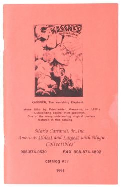 Mario Carrandi Catalog No. 37