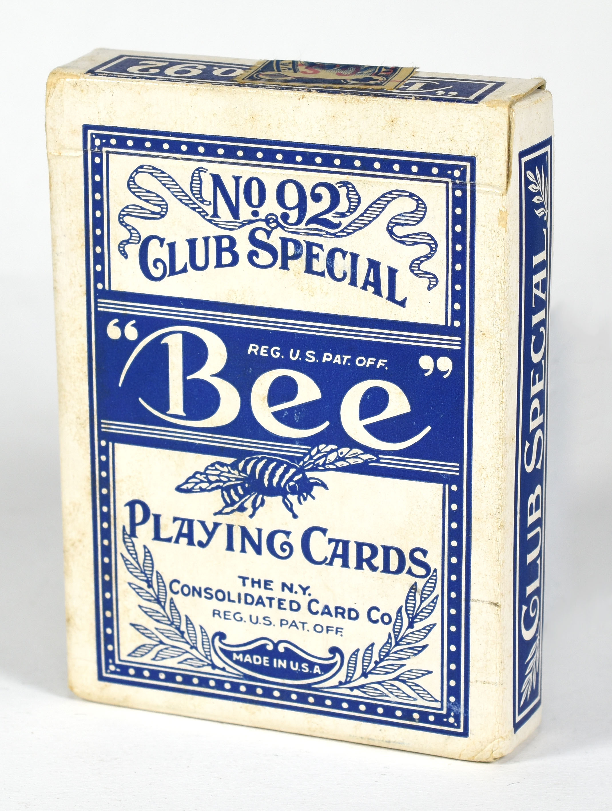 8 Decks of Bee No 92 Club Special Playing Cards Back No 67 