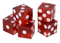 Casino Quality Crooked Dice, Red Perfects