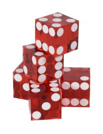 Casino Quality Crooked Dice, Red Perfects