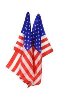 Pair of American Flag Silks