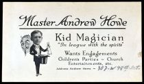 Master Andrew Howe Business Card