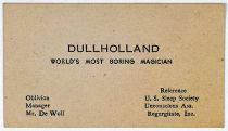 Dullholland Business Card