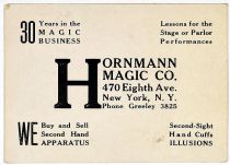 Hornmann Magic Co. Throw Out Card