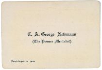 George Newmann Business Card