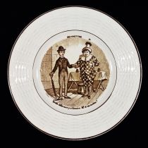 Decorative Transfer Plate: Cups and Balls (Sarreguemines)