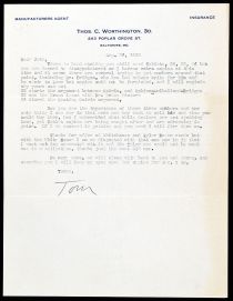 Thomas C. Worthington Letter