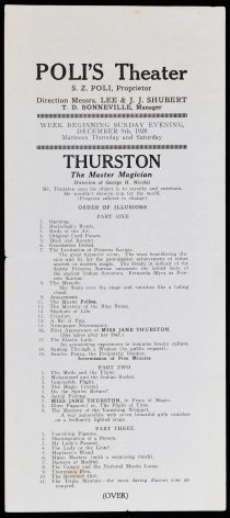 Thurston The Master Magician Program 