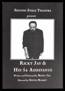 Ricky Jay & His 52 Assistants Show Postcards