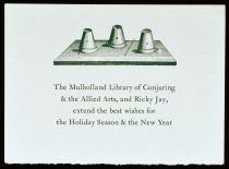 Holiday Greeting from Ricky Jay