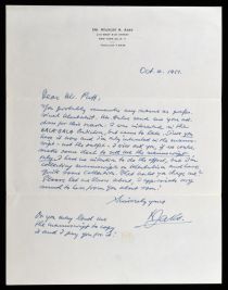Handwritten Letter from Dr. Jaks