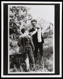 Blackstone Pulling a Clothsline from a Boy's Coat
