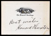 Season's Greetings, Signed by Howard Thurston