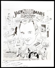 Jack Chalk Danks Advert, Signed and Inscribed