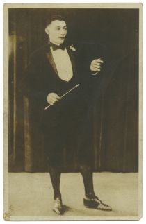 Real Photo Postcard of a Magician