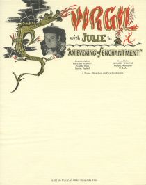 Virgil with Julie in An Evening of Entertainment Letterhead
