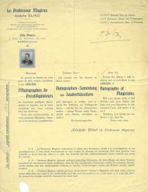 Adolphe Blind Tri-Lingual Request Letter