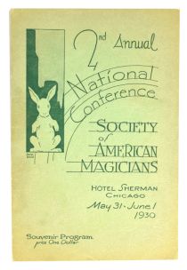 2nd Annual National Conference, Society of American Magicians Program 