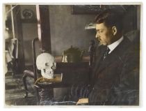 Theodore S. Blakesley Talking Skull Photograph, Signed