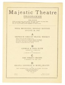 Leona La Mar: Majestic Theatre Programme