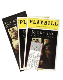 Ricky Jay On the Stem Playbills and Ticket