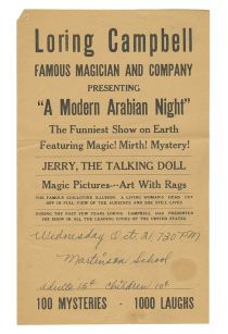 Loring Campbell Handbill