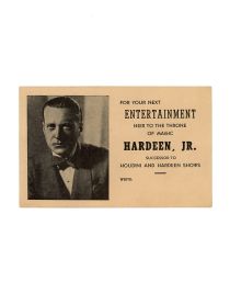 Hardeen, Jr. Postcard