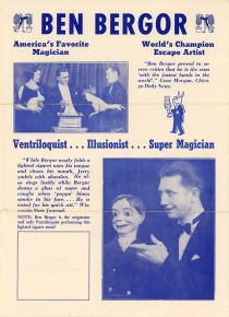 Ben Bergor Advertising Brochure