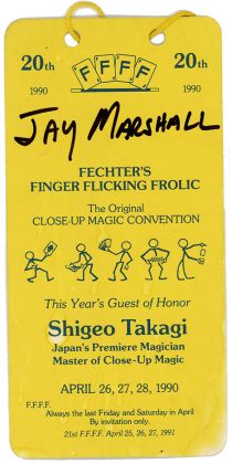 Jay Marshall's 4F Convention Tag