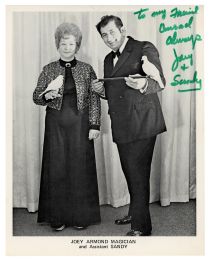 Joey Armond and Sandy Inscribed and Signed Photograph