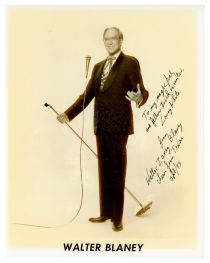 Walter Blaney Inscribed and Signed Photograph