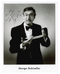 George Schindler Inscribed and Signed Photograph