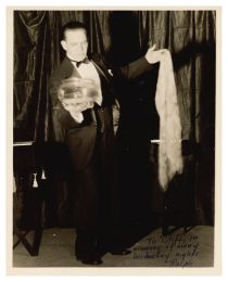 Unknown Magician "Ralph" Inscribed and Signed Photograph