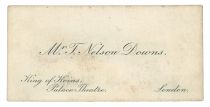 T. Nelson Downs Business Card