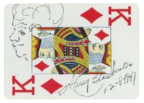 Blackstone Signed Playing Card