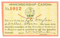 Lyle Douglas I.B.M. Membership Card