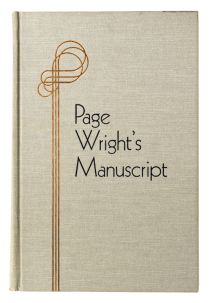 Page Wright's Manuscript (No Dust Jacket)