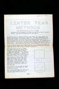 Center Tear Methods