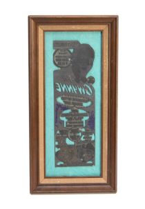 Framed Jack Gwynne Printing Block