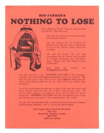 Bob Farmer's Nothing to Lose