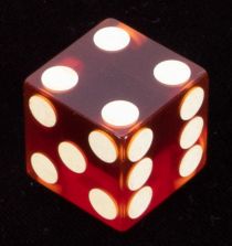 Translucent Red Magnetized Die