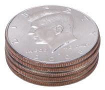 Stack of Kennedy Halves