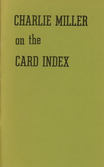 Charlie Miller on the Card Index