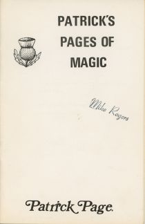 Patrick's Pages of Magic