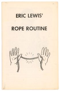 Eric Lewis' Rope Routine