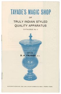 Tayade's Magic Shop Catalogue No. 5